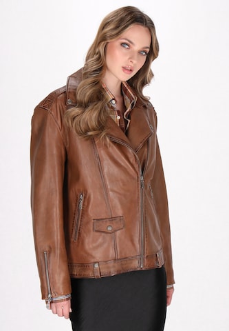DreiMaster Vintage Between-season jacket in Brown: front