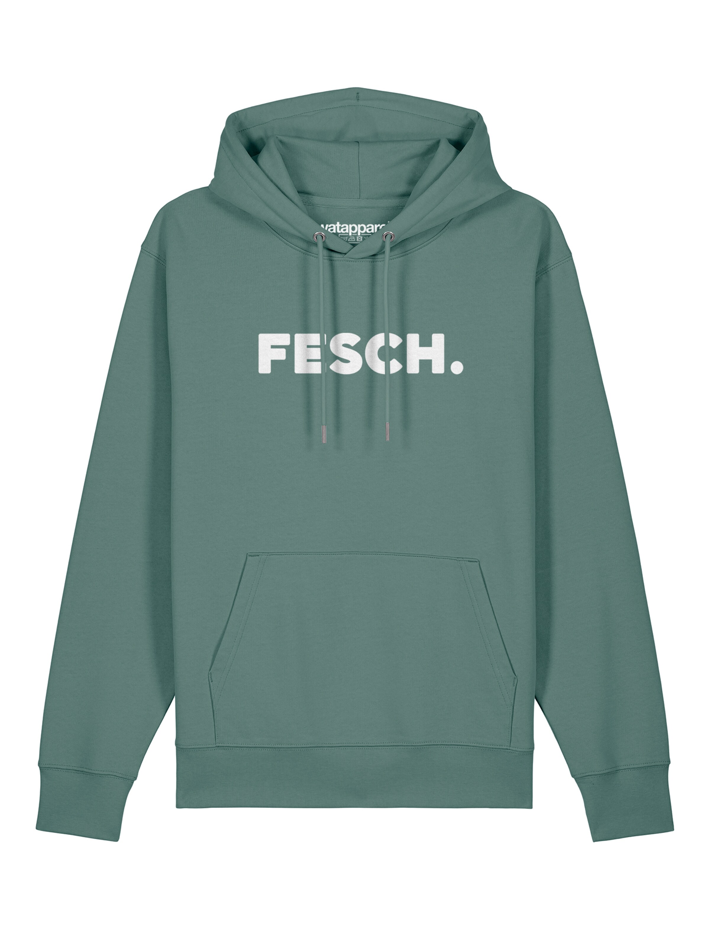 Watapparel Sweatshirt ' Fesch ' in Grün: Vorderseite