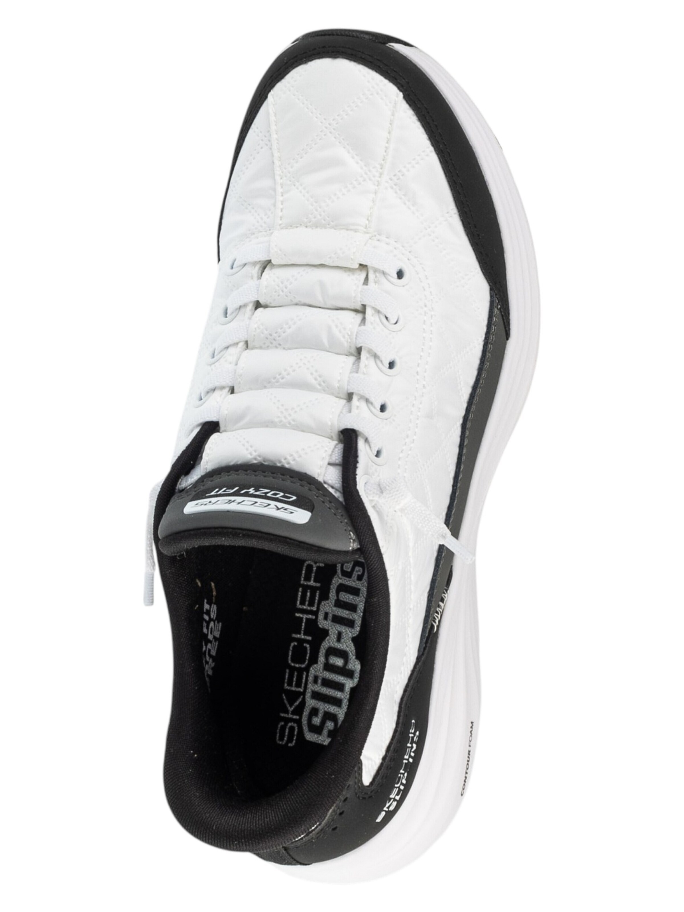 Baskets basses 'Skechers Slip-ins: Contour Foam - Cozy Fit' SKECHERS en blanc
