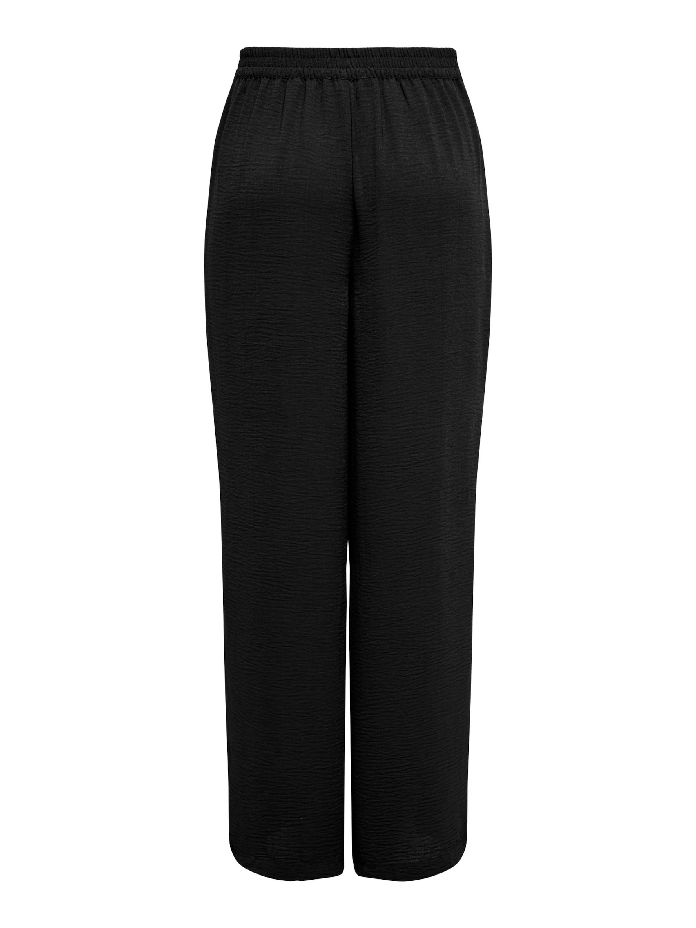 JDYWide Leg/ Široke nogavice Hlače 'Divya' - crna boja