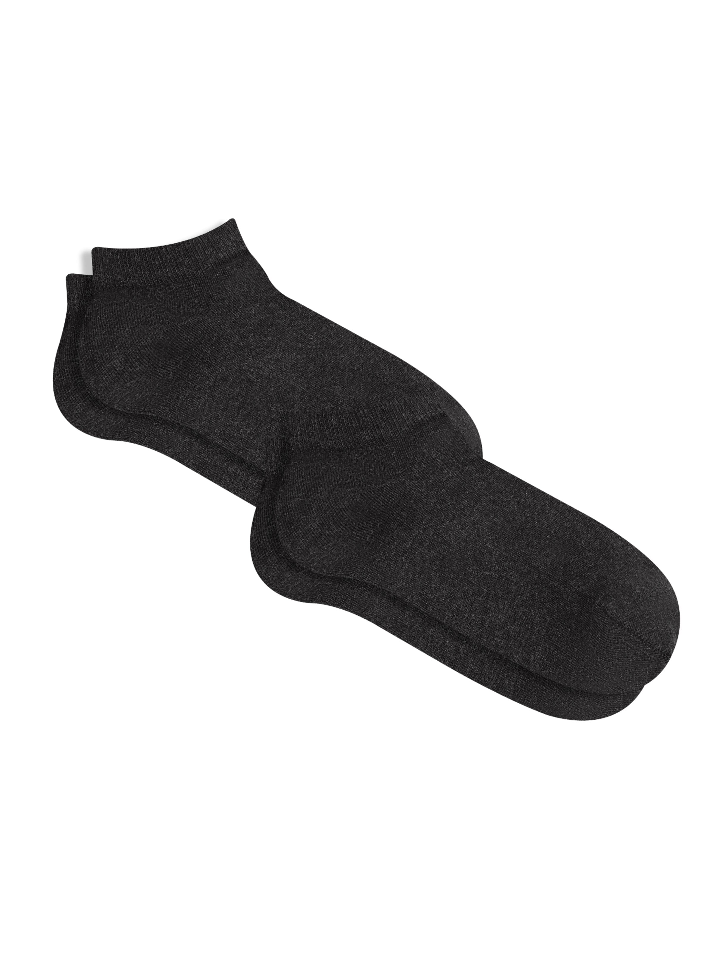 Albero Natur Socks 'Bio-Baumwoll-Sneakersocken Unisex - 2er Pack' in Grey: front