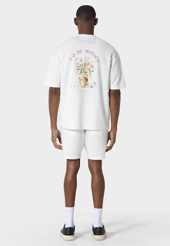 T-Shirt 'Pot De Vie' Pas De Monaco en blanc