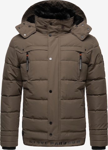 STONE HARBOUR Winter jacket 'Witaas' in Brown: front