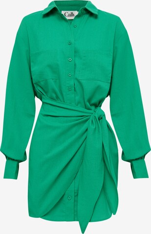 Robe-chemise 'ZAC' Calli en vert : devant