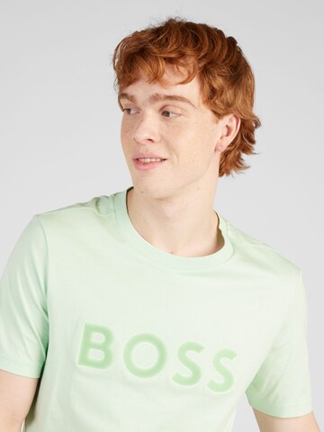 BOSS - Camiseta en verde