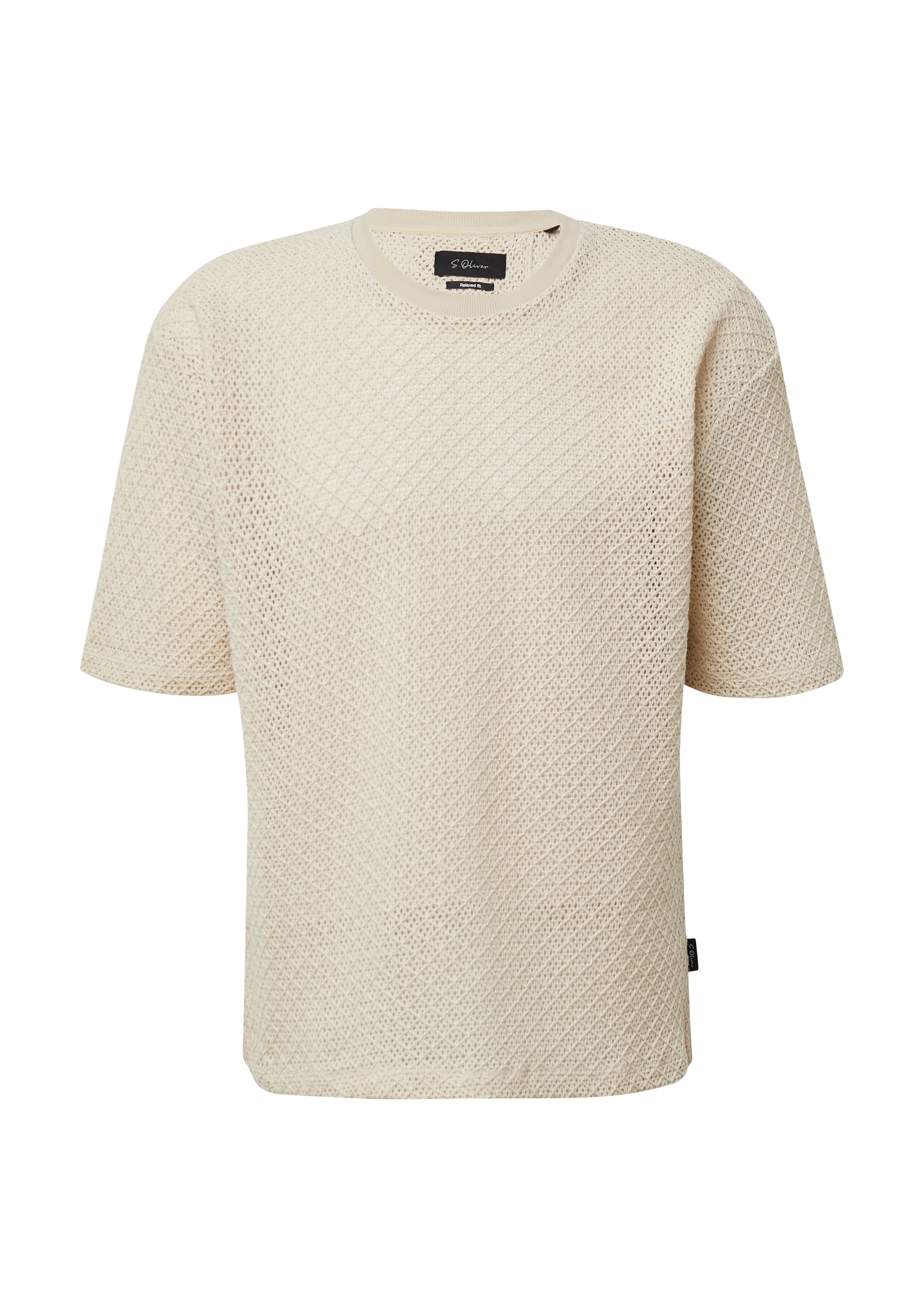 T-Shirt s.Oliver BLACK LABEL en beige : devant