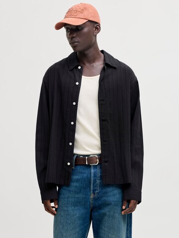 JACK & JONES Comfort Fit Skjorte i sort: forside