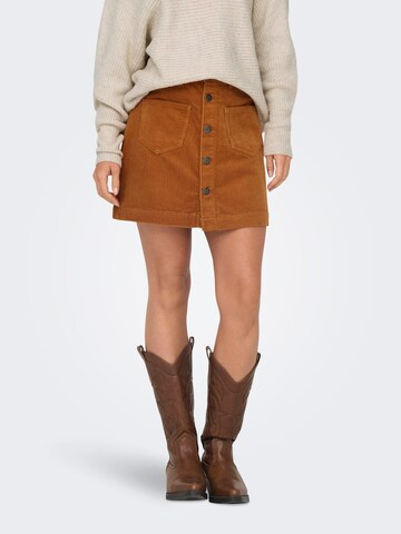 ONLY - Falda 'ONLAMAZING' en naranja: frente