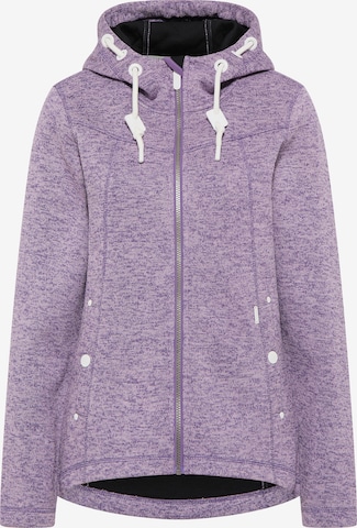 Veste en polaire ICEBOUND en violet : devant