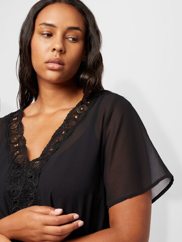 ABOUT YOU Curvy Shirt 'Ester' (GRS) in Schwarz