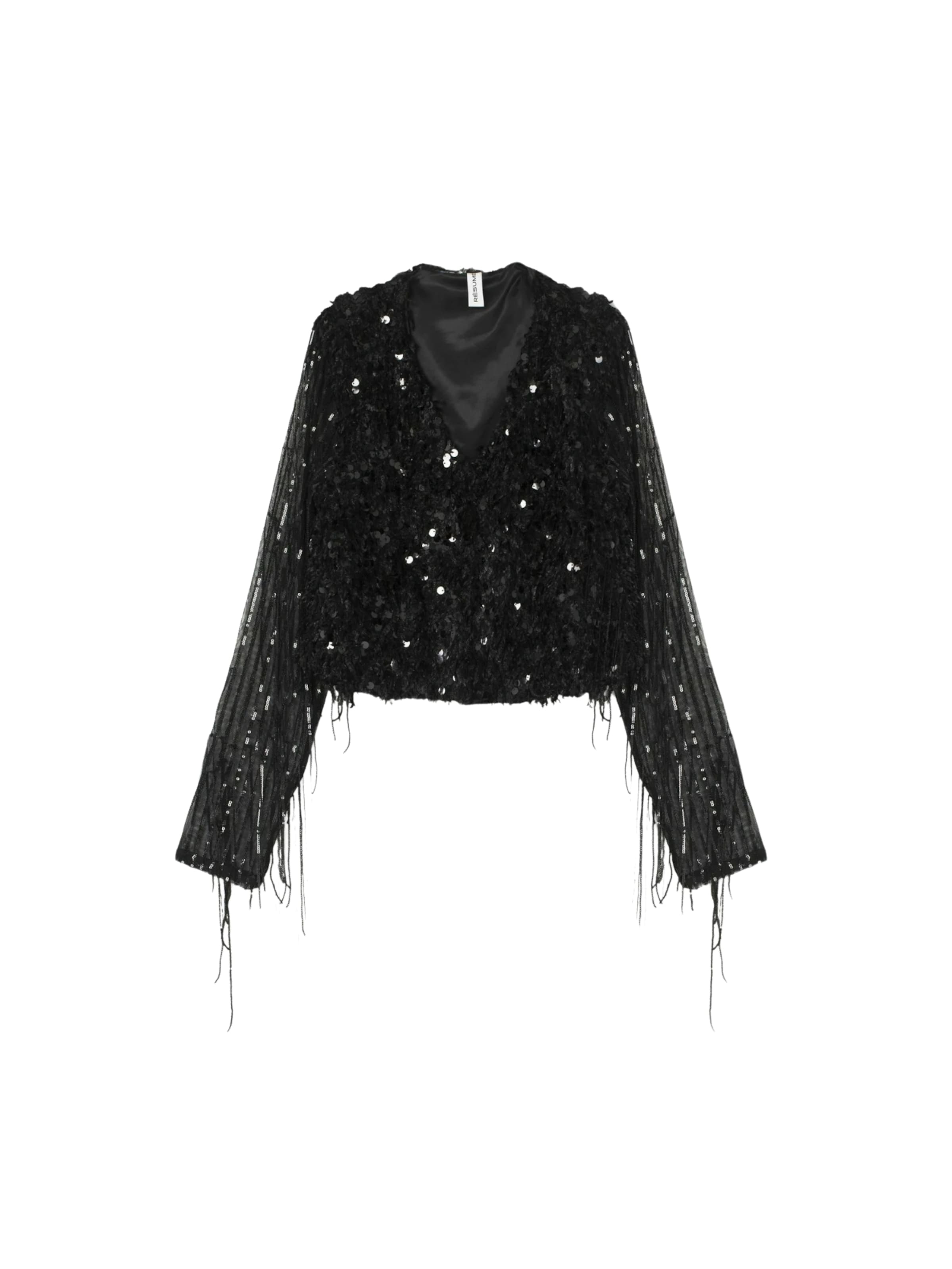 Chemisier 'Delta' Résumé en noir : devant