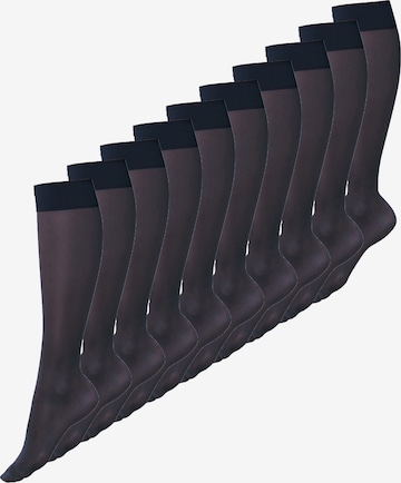 Nur Die Knee High Socks 'Vitastütz' in Black: front