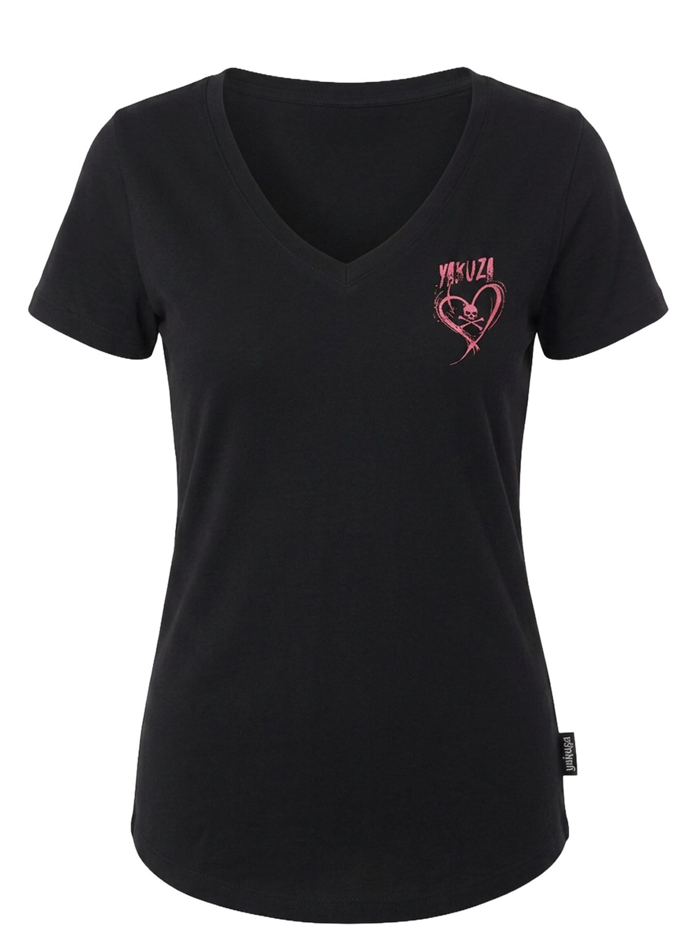 Yakuza Shirt 'Heart' in Black: front
