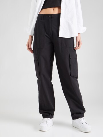 Tommy Jeans Loosefit Hose  'HARPER' in Schwarz: Vorderseite