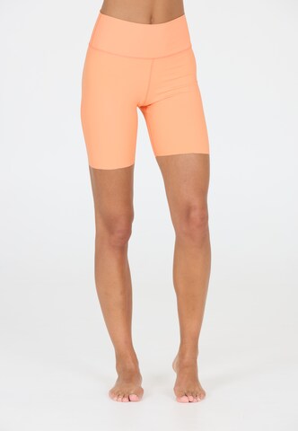 Athlecia Regular Sportbroek 'Bloom' in Oranje: voorkant
