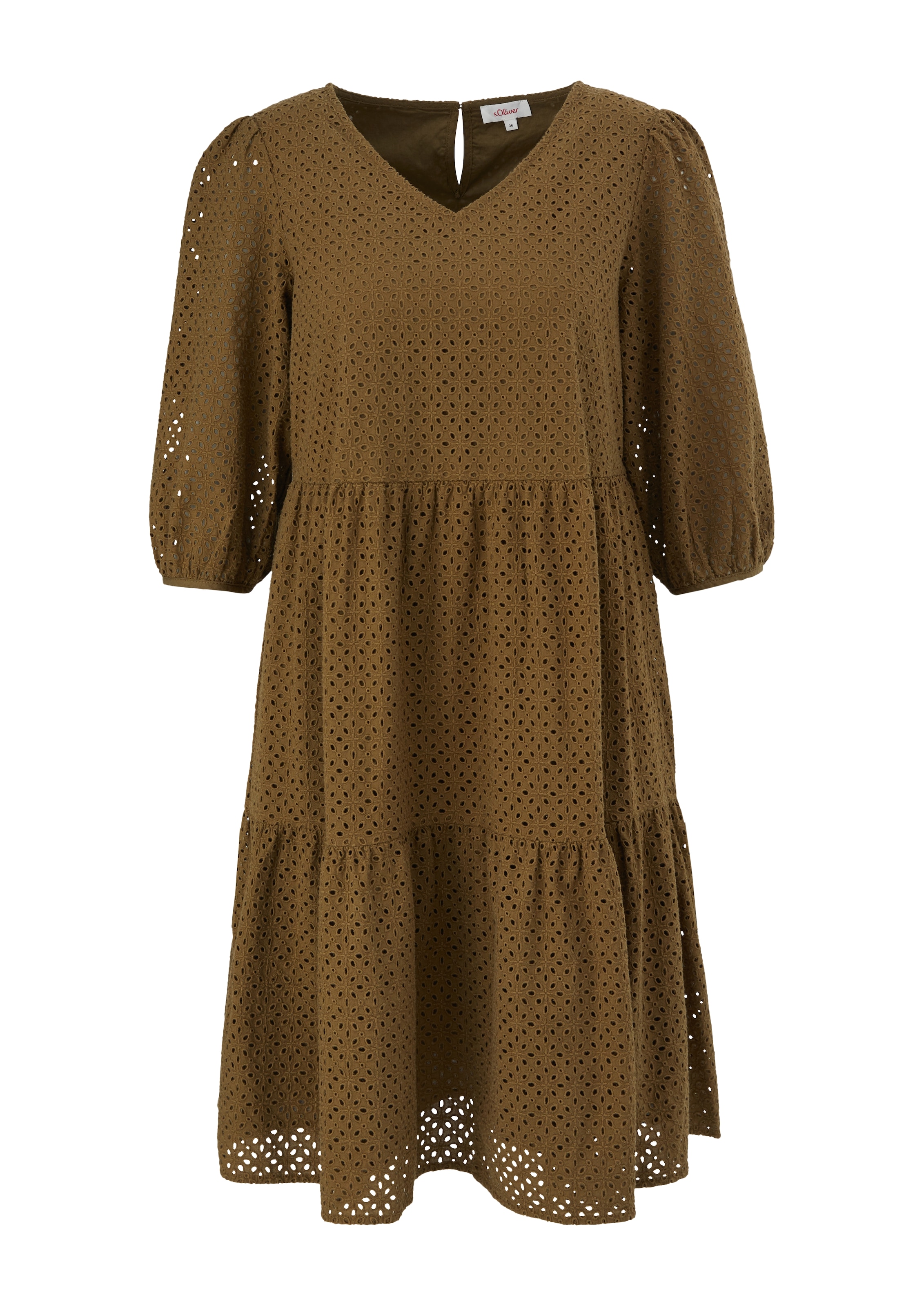 s.Oliver Kleid in Grün: Vorderseite