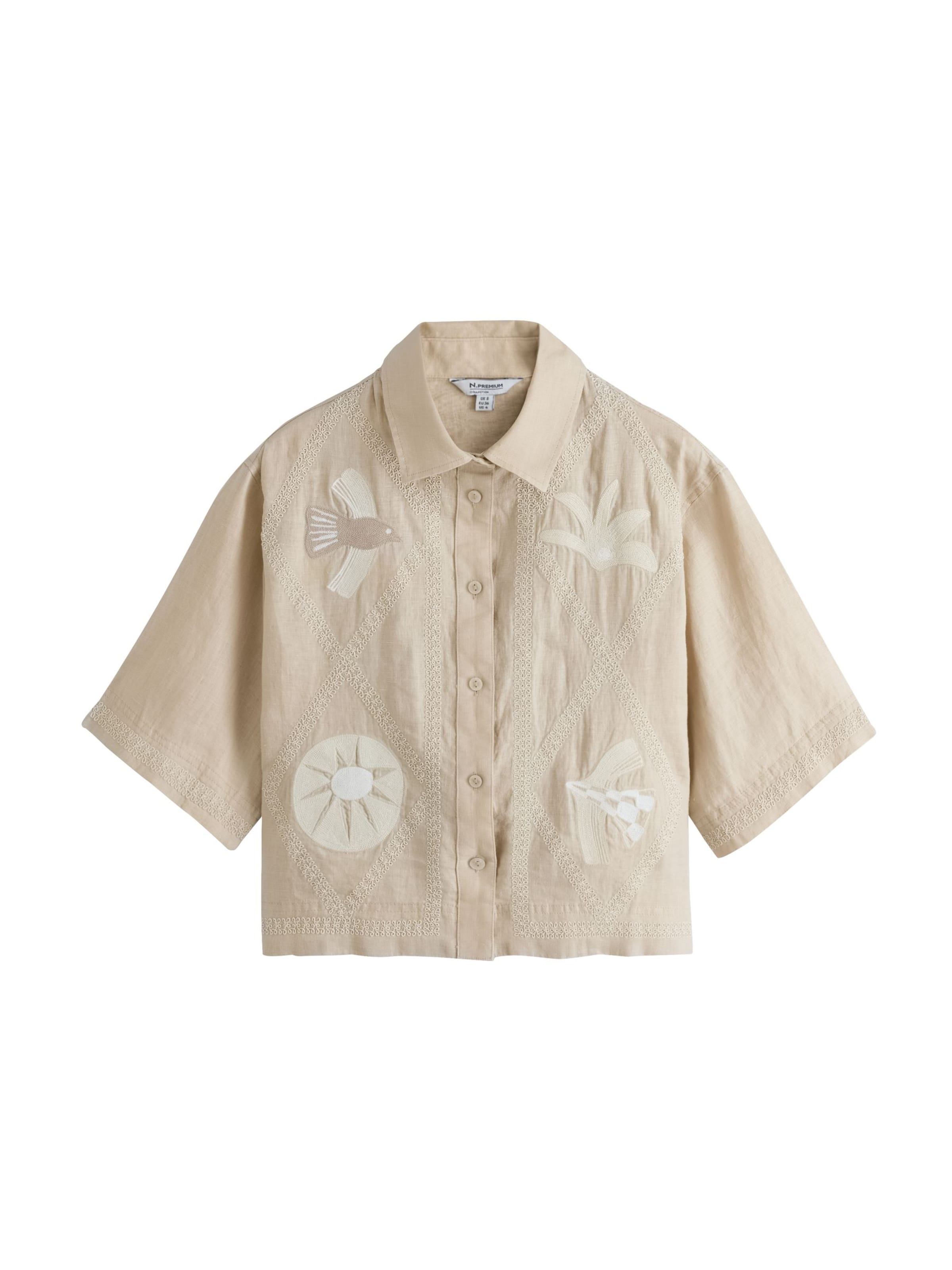 Camicia da donna 'N. Premium' di Next in beige: frontale