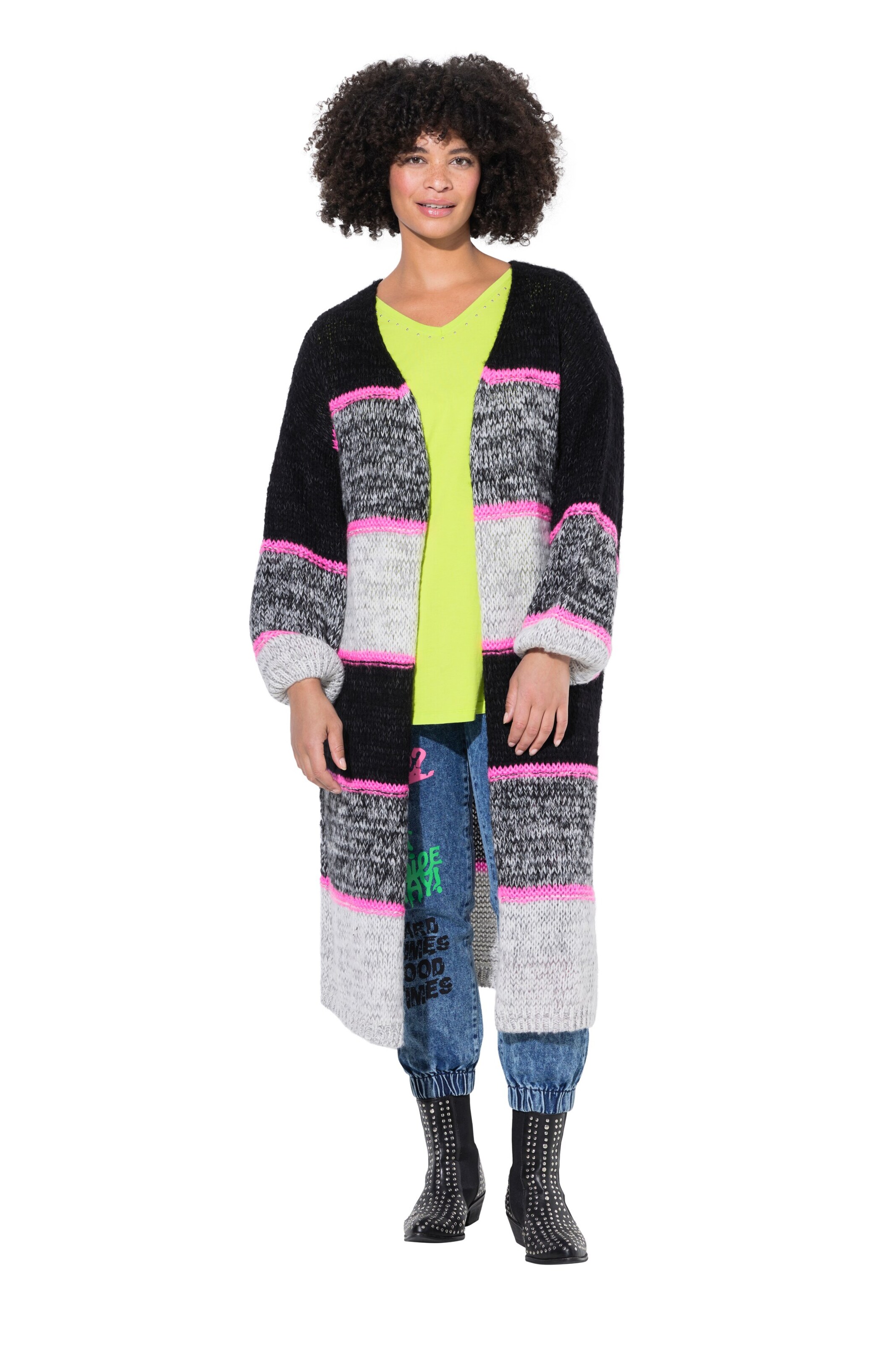 Angel of Style Knit cardigan in Grey: front