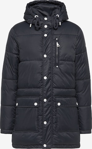 DreiMaster Maritim Winterparka in Blauw: voorkant