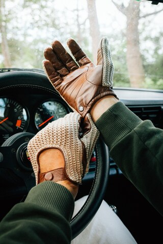 Roeckl Full finger gloves 'LE MANS AUTOFAHRER TOUCH' in Beige
