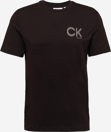 Calvin Klein - Camiseta en negro: frente