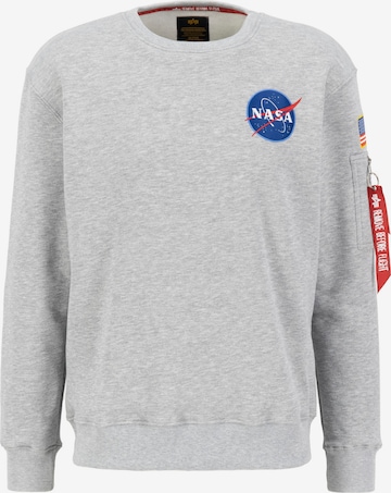 ALPHA INDUSTRIES Regular fit Sweatshirt in Grey: front