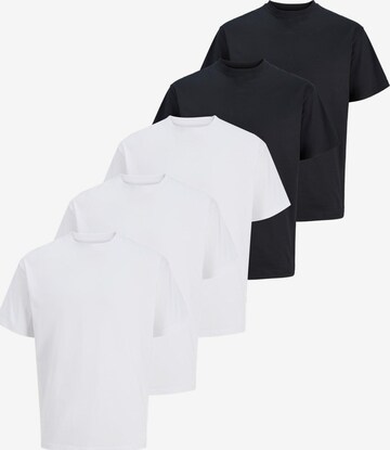 JACK & JONES Shirt 'Organic Relaxed' in Zwart: voorkant