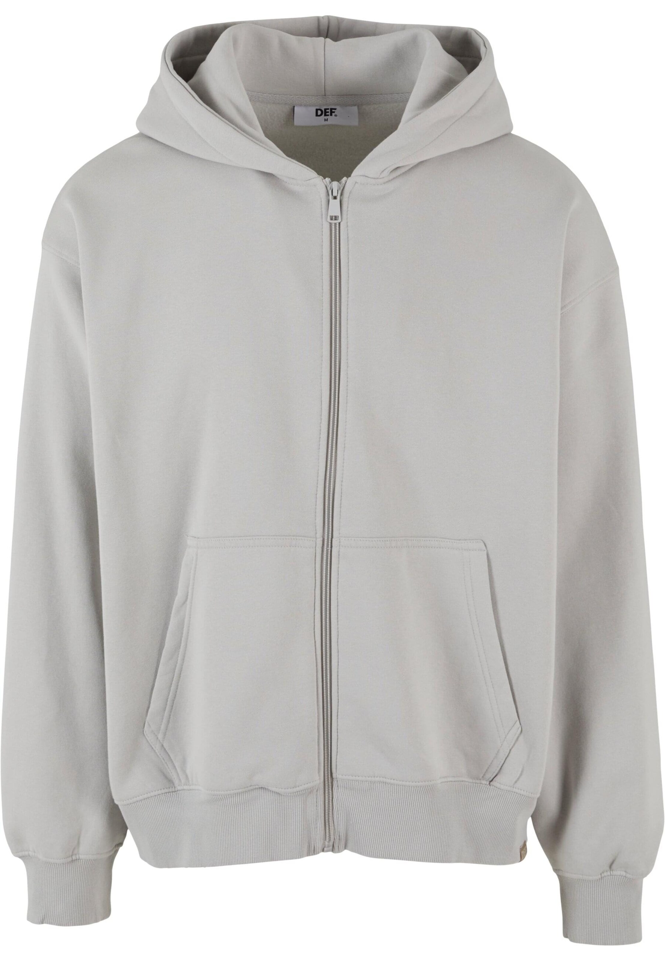 DEF Sweat jacket in Grey: front