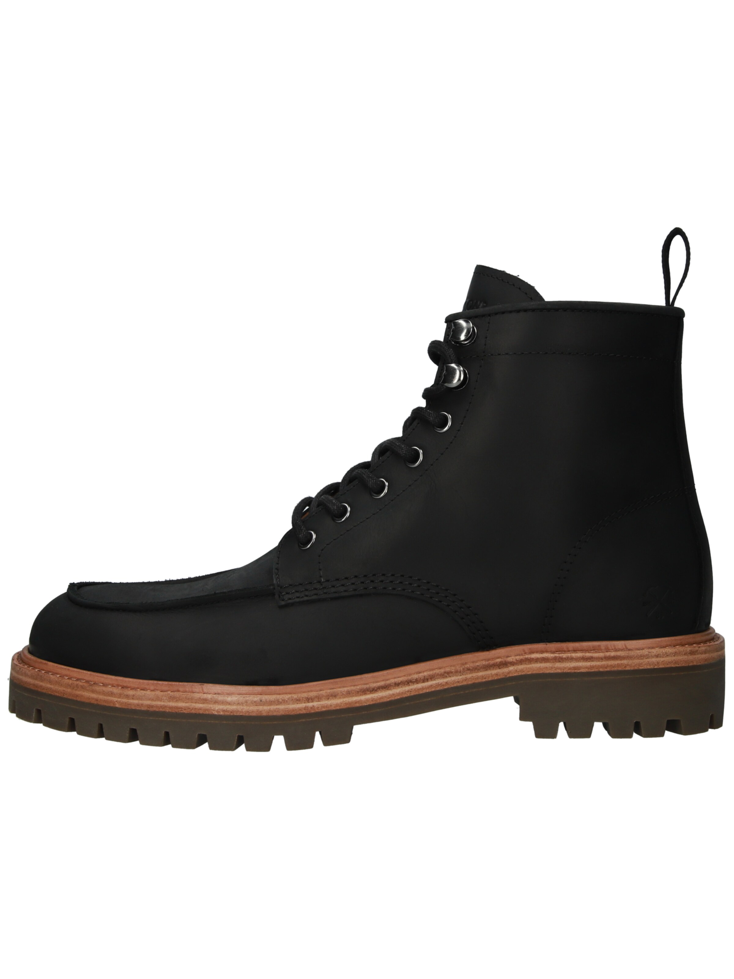 BLACKSTONE Boots med snörning 'Gastown Redford EG570' i svart: framsida