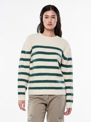 PIECES Sweater 'KLARA' in Beige: front