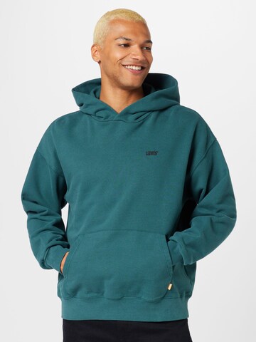 LEVI'S ®Sweater majica 'Gold Tab Hoodie' - zelena boja: prednji dio