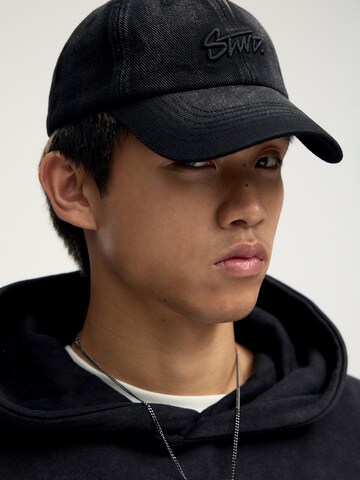 Pull&Bear Hætte 'STWD' i sort