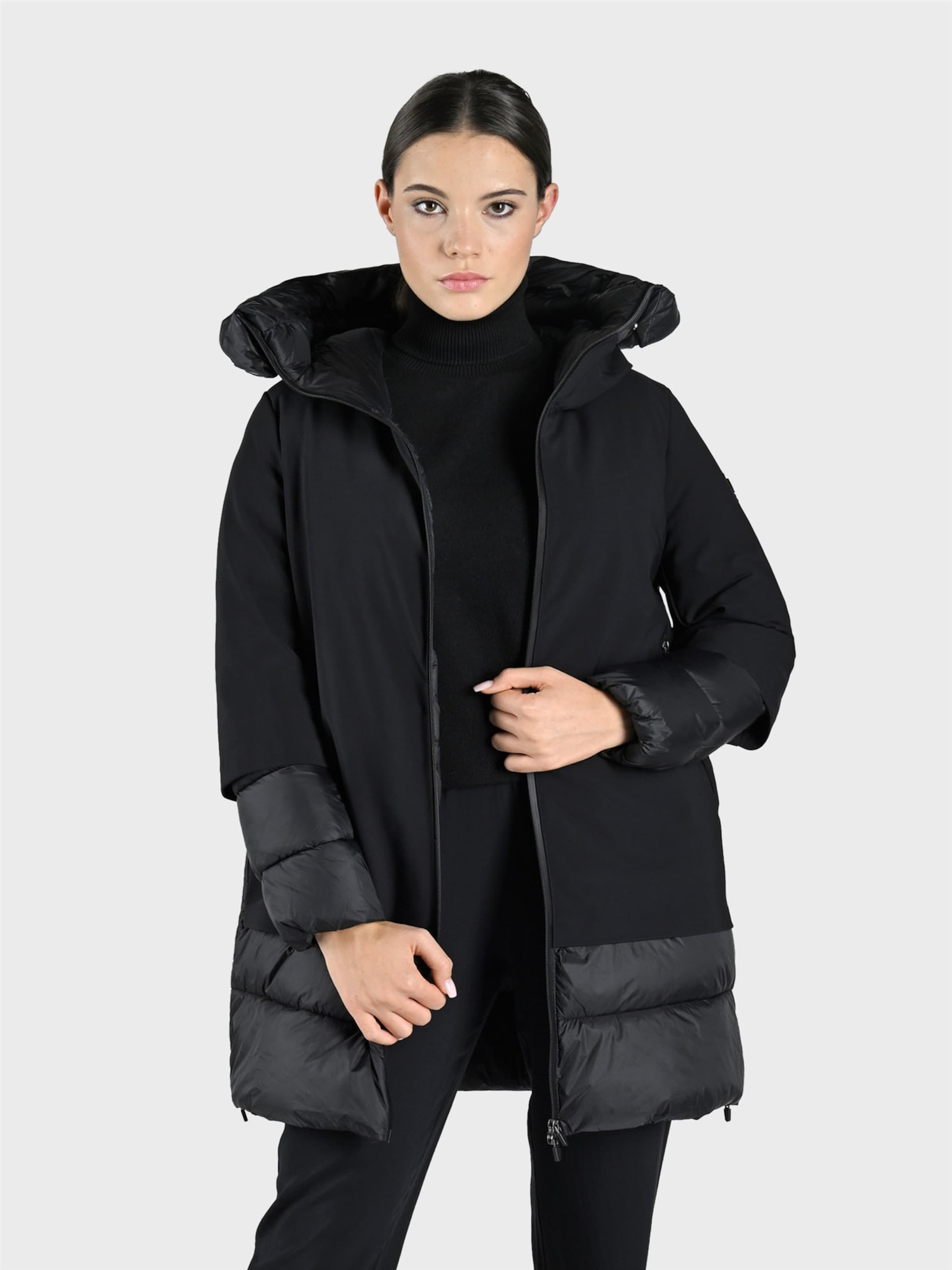 Canadian Classics Zimní parka ' BECANCOUR LONG ' – černá: přední strana