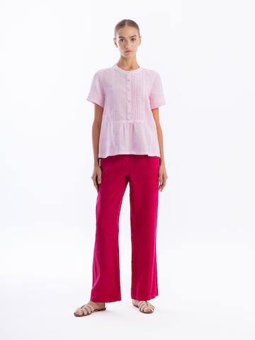 Haris Cotton Blouse in Roze