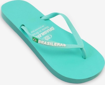 Infradito 'Classic SS19' di Brasileras in blu: frontale