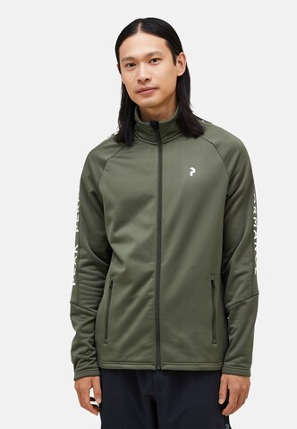 PEAK PERFORMANCE Fleece jas in Groen