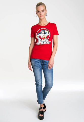 LOGOSHIRT T-Shirt 'Wonder Woman - DC Comics' in Mischfarben