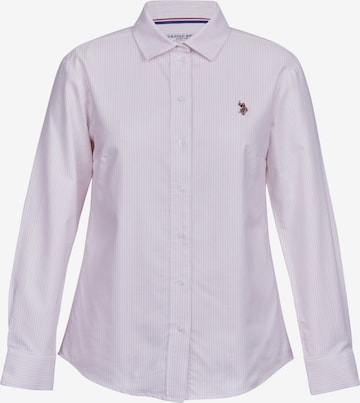Chemisier 'Gina' U.S. POLO ASSN. en rose : devant