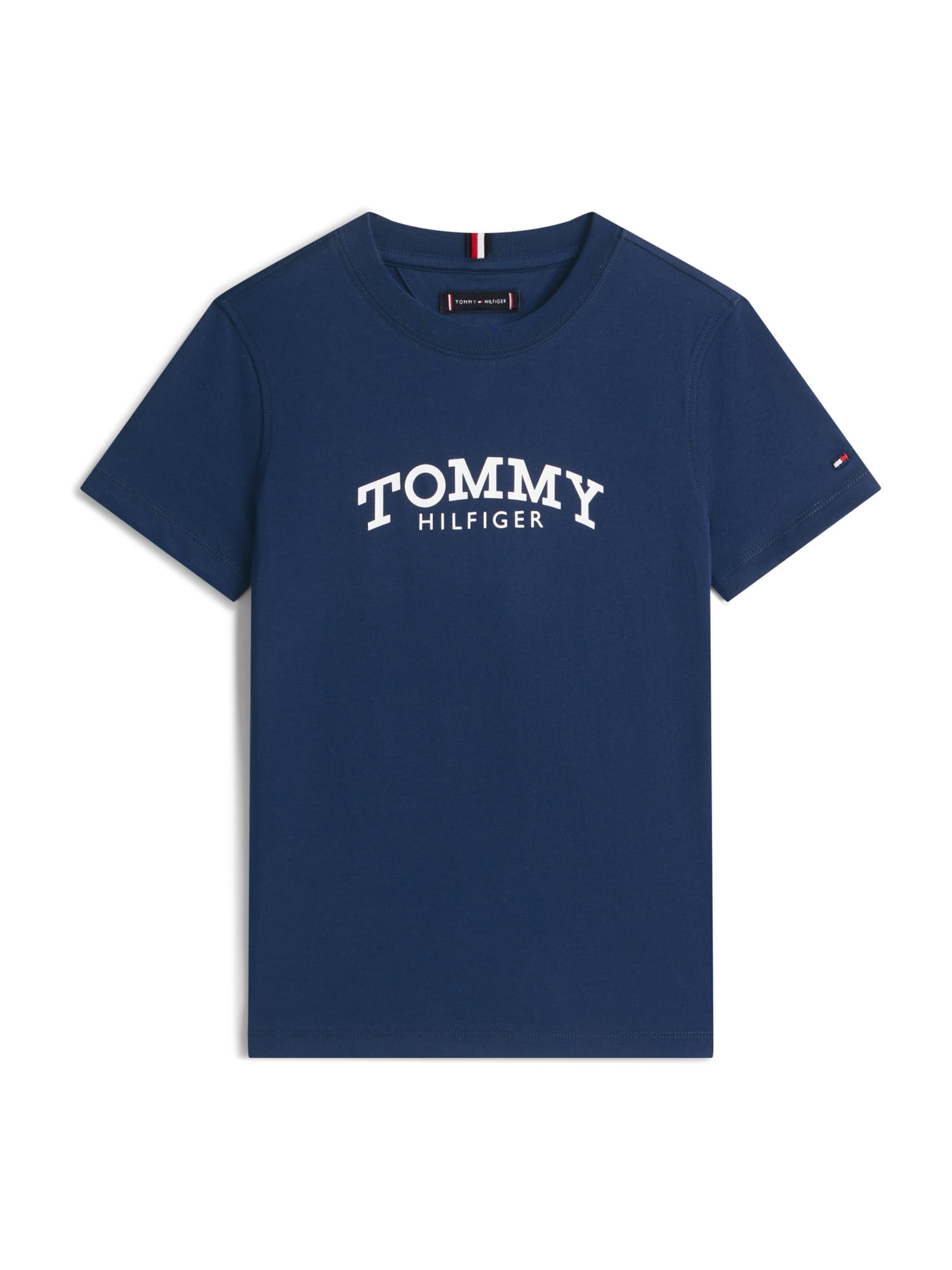 TOMMY HILFIGER Tričko – modrá: přední strana