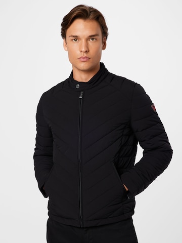 Geacă de primăvară-toamnă de la GUESS pe negru: față