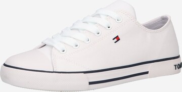 Baskets TOMMY HILFIGER en blanc : devant