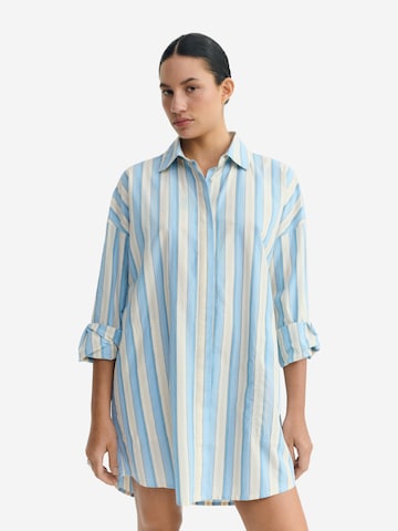 Thinking MU Kleid ' AUREL ' in Blau: Vorderseite