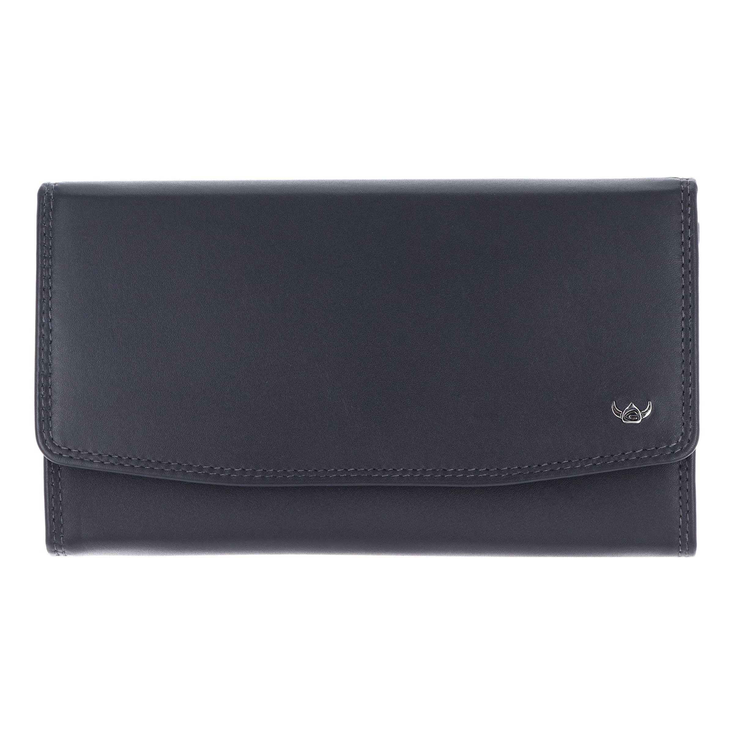 Porte-monnaies 'Polo' GOLDEN HEAD en bleu : devant