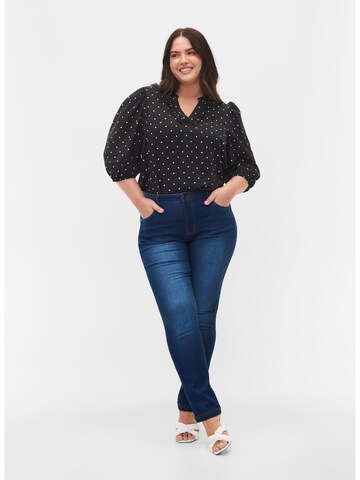 Zizzi Blouse 'EHUIXI' in Zwart