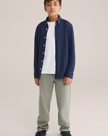 WE Fashion Regular Fit Hemd in Blau