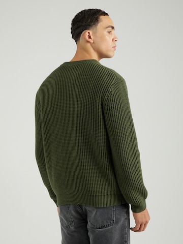 Guido Maria Kretschmer Men Sweater 'Adam' in Green: back