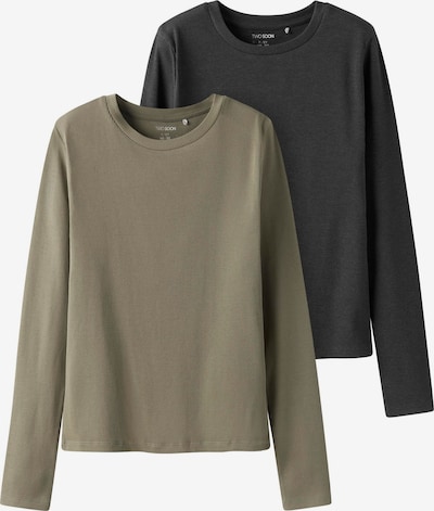 TWO SOON T-Krekls, krāsa - haki / melns, Preces skats