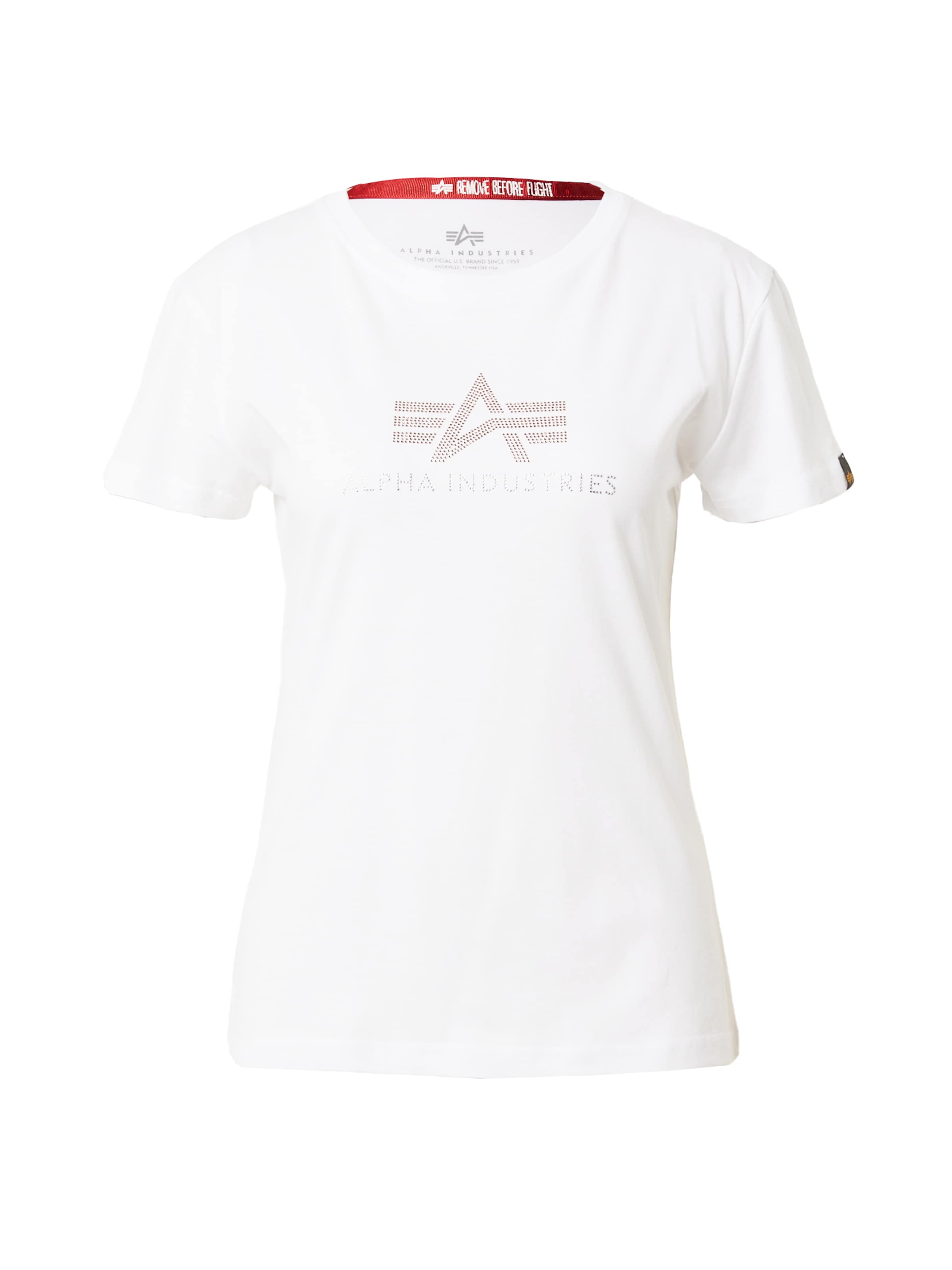 ALPHA INDUSTRIES - Camisa em branco: frente