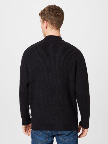 TOM TAILOR DENIM Pullover in Schwarz