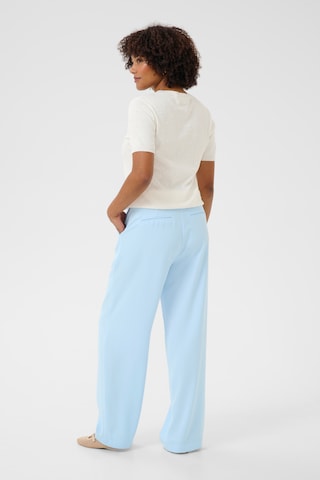 Cream Wide Leg Bukser 'Cocamia' i blå